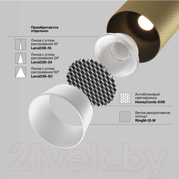 Изображение товара Трековый светильник Maytoni Artisan TR097-2-12W4K-M-BMG