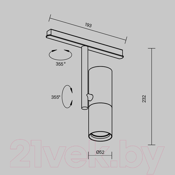 Изображение товара Трековый светильник Maytoni Elti TR005-4-12W-DS-BW