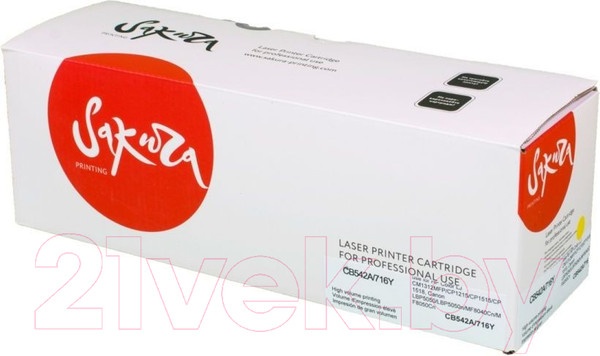 Изображение товара Картридж Sakura Printing SACB542A/716Y