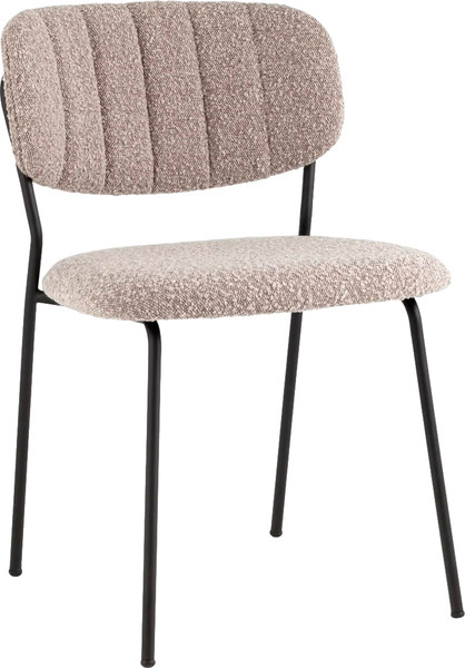 Изображение товара Стул Stool Group Кэрол без подлокотников / FDC9003 DC2635-4A grey (букле серый/черные ножки)