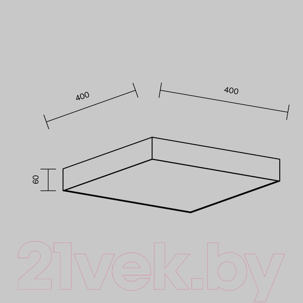 Изображение товара Потолочный светильник Maytoni Zon C032CL-45W4K-SQ-B