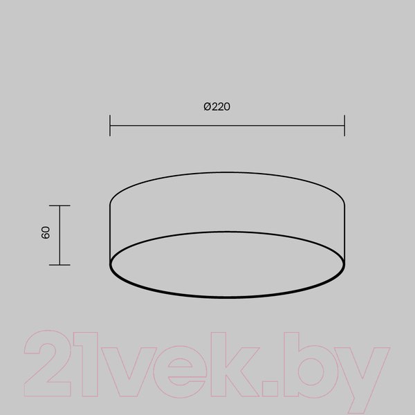 Изображение товара Потолочный светильник Maytoni Zon C032CL-24W4K-RD-W