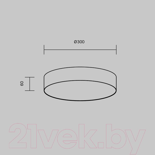 Изображение товара Потолочный светильник Maytoni Zon C032CL-36W4K-RD-W