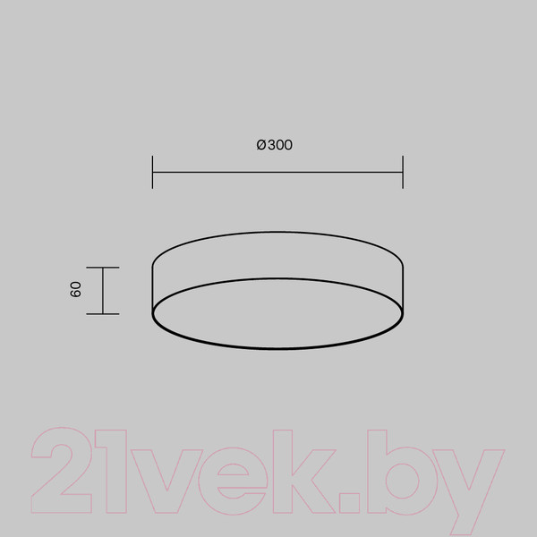 Изображение товара Потолочный светильник Maytoni Zon C032CL-36W3K-RD-MG
