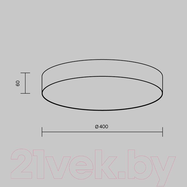 Изображение товара Потолочный светильник Maytoni Zon C032CL-45W3K-RD-MG