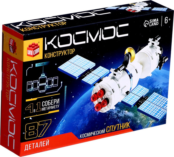 Изображение товара Конструктор Unicon Космос Спутник 9824849 / 123-705