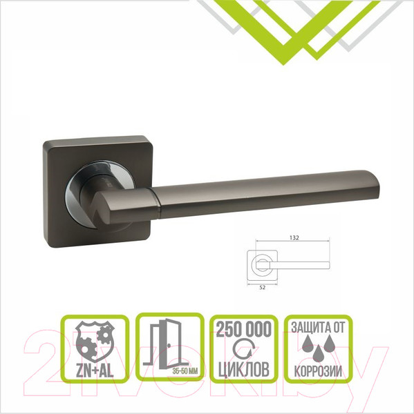 Изображение товара Ручка дверная Trodos 572 серия 02 (графит)