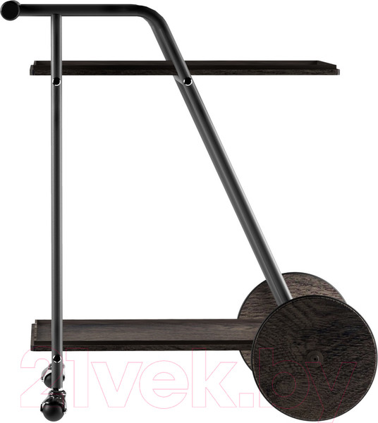 Изображение товара Сервировочный столик Мебелик Оди (металлик/эбеновое дерево/дуб маррон)