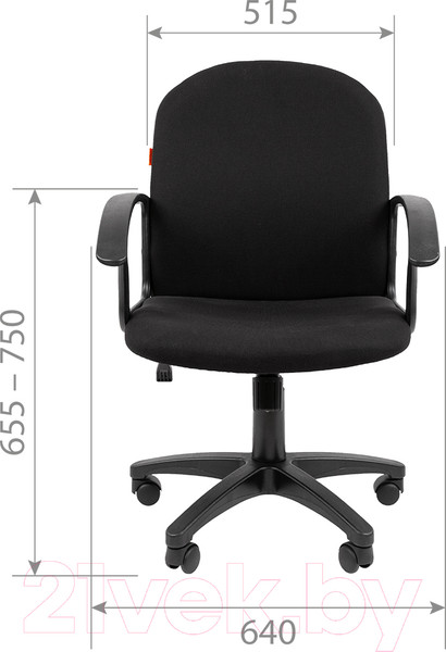 Изображение товара Кресло офисное Chairman 681 (T08/черный)