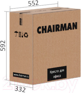 Изображение товара Кресло офисное Chairman 681 (T08/черный)