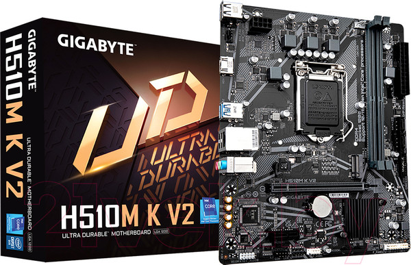 Изображение товара Материнская плата Gigabyte H510M K V2 2.0