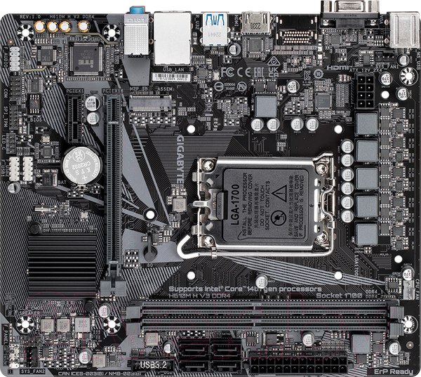 Изображение товара Материнская плата Gigabyte H610M H V3 DDR4