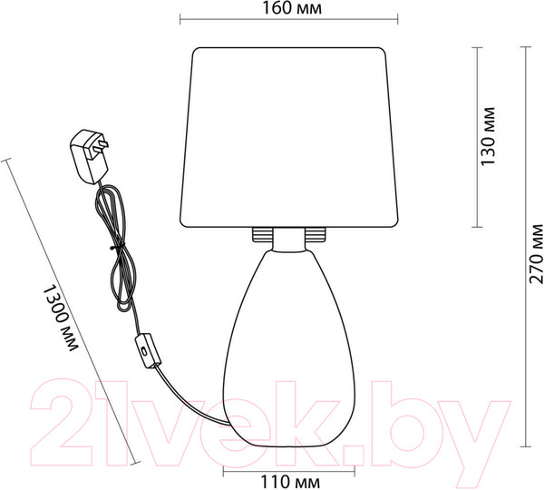 Изображение товара Прикроватная лампа Lumion Fusae 5667/1T