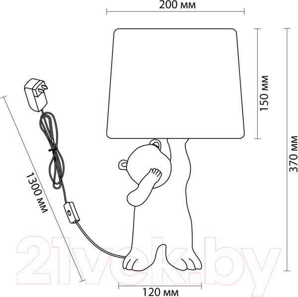 Изображение товара Прикроватная лампа Lumion Bear 5662/1T