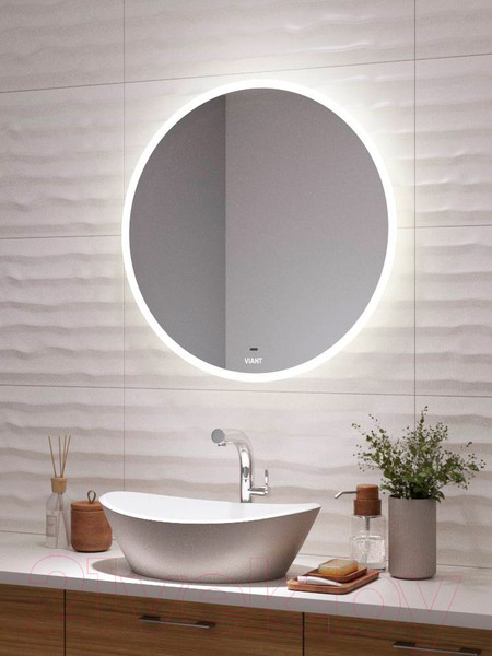 Изображение товара Зеркало Viant Мюнхен 70x70 / VMUN70-ZLED (с подсветкой)