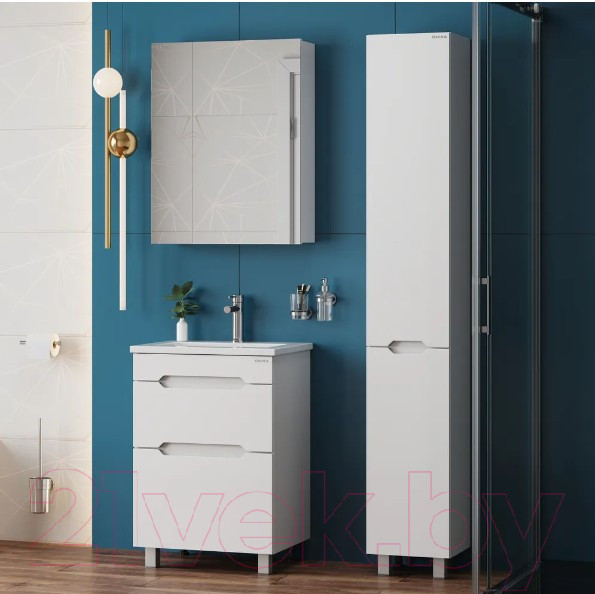 Изображение товара Шкаф-пенал для ванной Onika Айленд 30 / 403082 (белый)