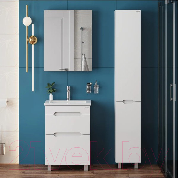 Изображение товара Шкаф-пенал для ванной Onika Айленд 30 / 403082 (белый)