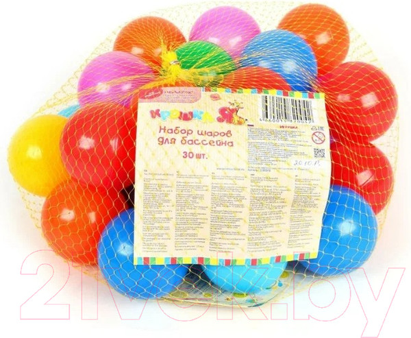 Изображение товара Шары для сухого бассейна Соломон 1180348 (30шт, разноцветный)