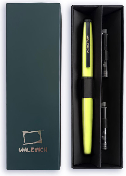 Изображение товара Ручка перьевая Малевичъ С конвертером + два картриджа / 196417 (цедра лимона)