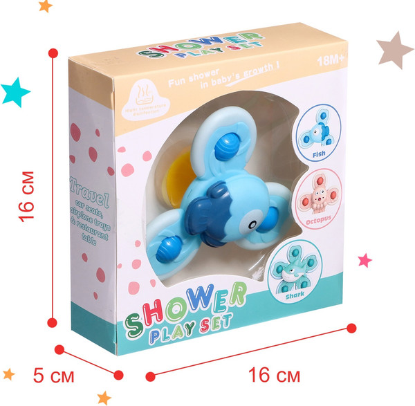 Изображение товара Развивающая игрушка Sima-Land Рыбка на присоске / 9929691