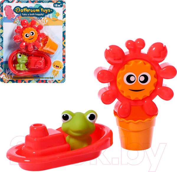 Изображение товара Набор игрушек для ванной Sima-Land Вертушки. Солнышко / 10091182 (4шт)
