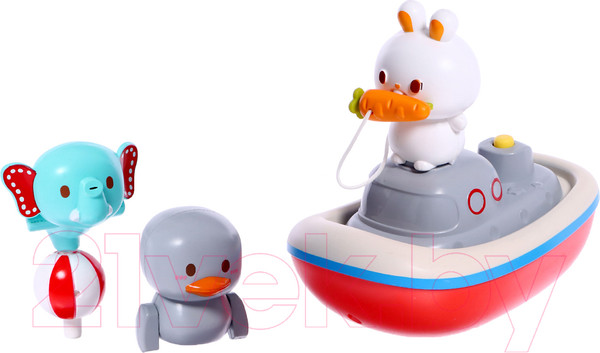 Изображение товара Набор игрушек для ванной Sima-Land Зверята мореходы / 10091191