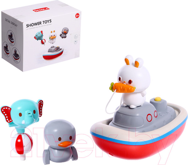 Изображение товара Набор игрушек для ванной Sima-Land Зверята мореходы / 10091191