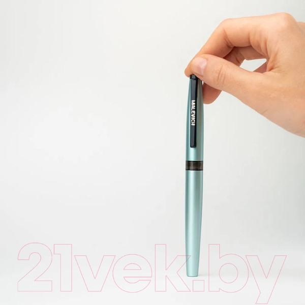 Изображение товара Ручка перьевая Малевичъ С конвертером + два картриджа / 196426 (бирюзовый перламутр)
