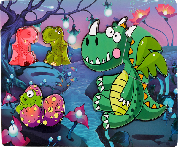 Изображение товара Развивающая игрушка Sima-Land Рамка-вкладыш Дракончики / 9643835