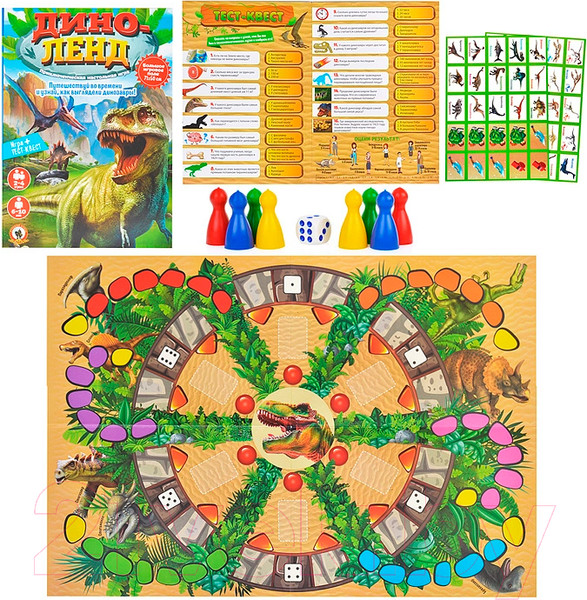 Изображение товара Настольная игра Русский стиль Диноленд / 02083
