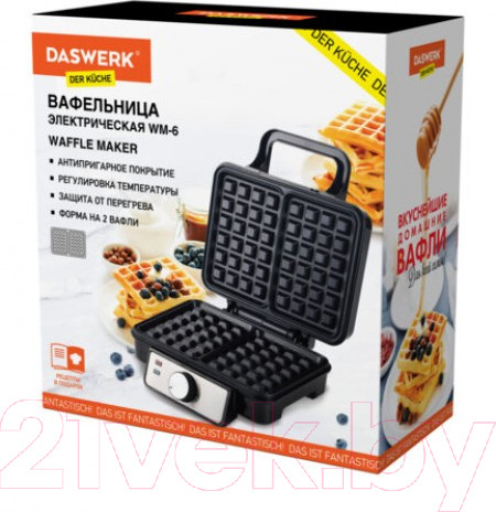 Изображение товара Вафельница Daswerk WM-6 / 455653