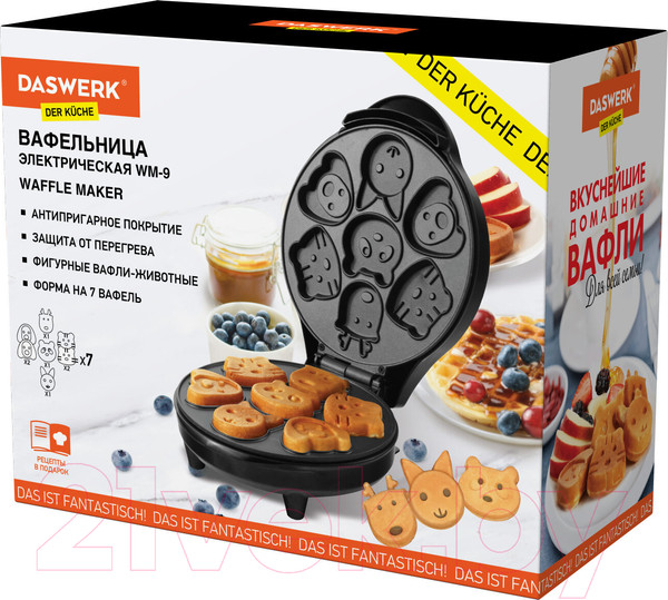 Изображение товара Вафельница Daswerk WM-9 / 455660