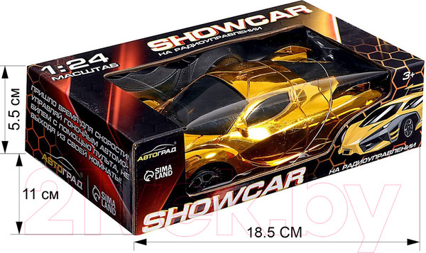 Изображение товара Радиоуправляемая игрушка Автоград Шоукар CR-88 / 7062937 (желтый)