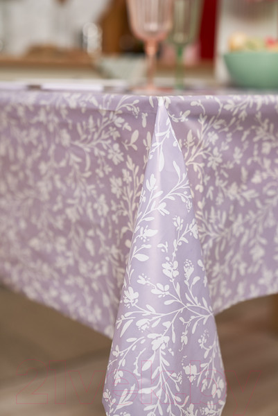 Изображение товара Скатерть Stolima Декор-шанс 5010-2 Цветочная фантазия/Спелая черника (260x130)