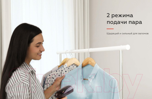 Изображение товара Отпариватель BQ SG1006H (черный/серебристый)