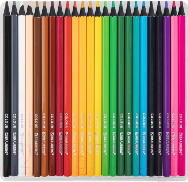 Изображение товара Набор цветных карандашей Brauberg 181858 (24цв)