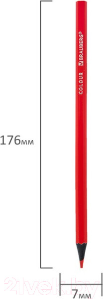 Изображение товара Набор цветных карандашей Brauberg 181858 (24цв)