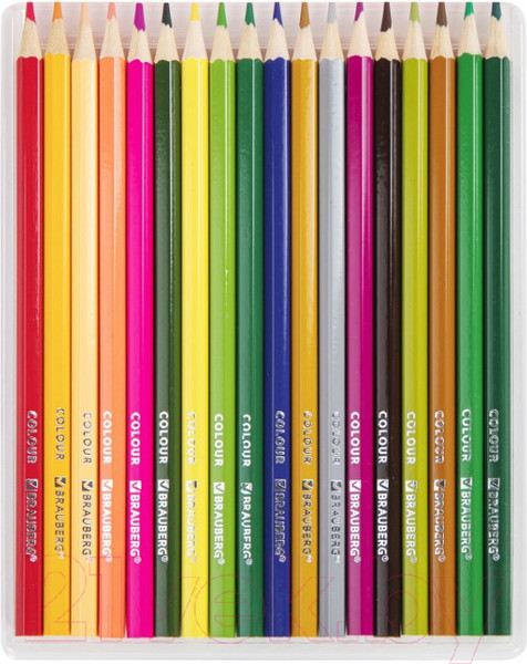 Изображение товара Набор цветных карандашей Brauberg Академия / 181867 (36цв)