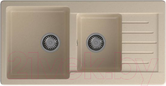 Изображение товара Мойка кухонная GranFest Practik GF-P980KL (кашемир)