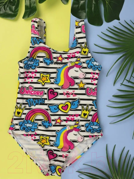 Изображение товара Купальник детский Elous ELS211 (р.134, единороги)