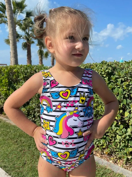 Изображение товара Купальник детский Elous ELS211 (р.134, единороги)