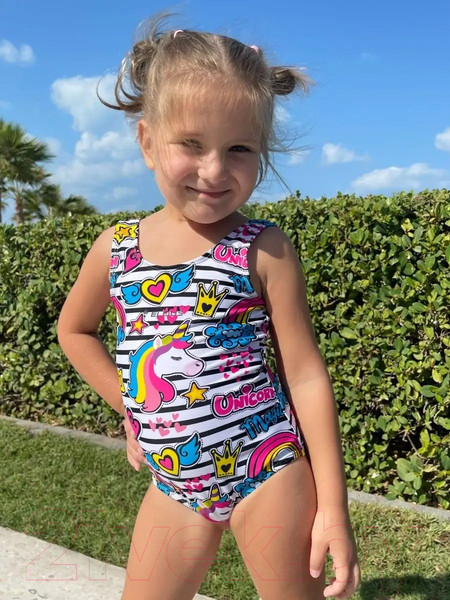 Изображение товара Купальник детский Elous ELS211 (р.134, единороги)