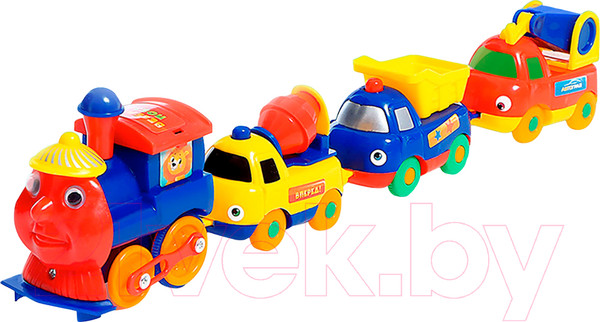 Изображение товара Поезд игрушечный Автоград Паровоз. Забавное путешествие / 5555352