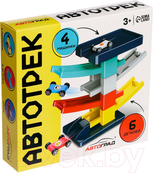 Изображение товара Автотрек Автоград Гонки по склону с 4 машинками 6875 / 7069560