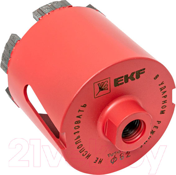 Изображение товара Коронка EKF Turbo Fast 82 DCH-82TRB Алмазная / dch-82-trb-m16
