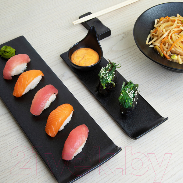 Изображение товара Блюдо Corone Bushido 24081 / фк6512 (черный)