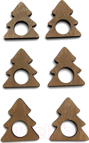 Изображение товара Набор колец для салфеток ОМурМебель Елка (6шт)