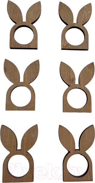 Изображение товара Набор колец для салфеток ОМурМебель Ушки (6шт)