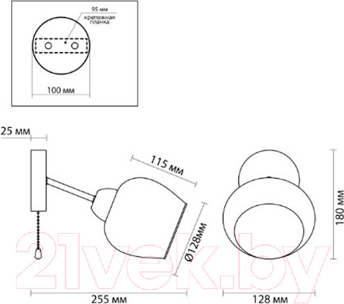 Изображение товара Бра Lumion Odell 5650/1W