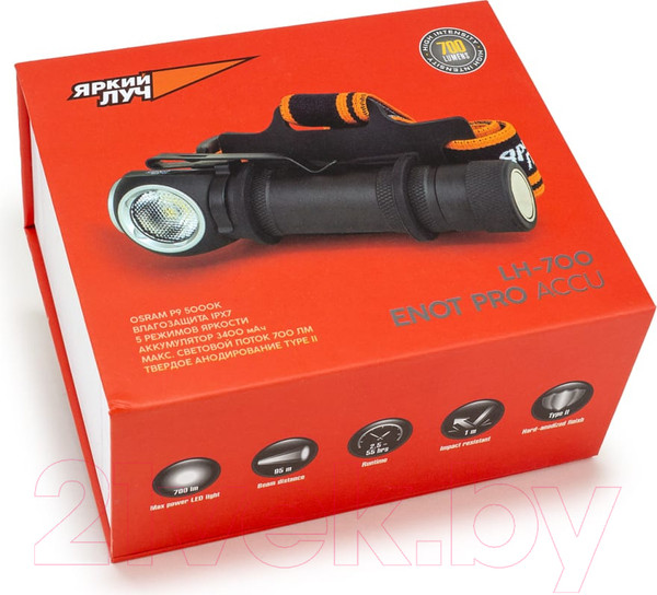 Изображение товара Фонарь Яркий Луч Enot Pro Accu / LH-700